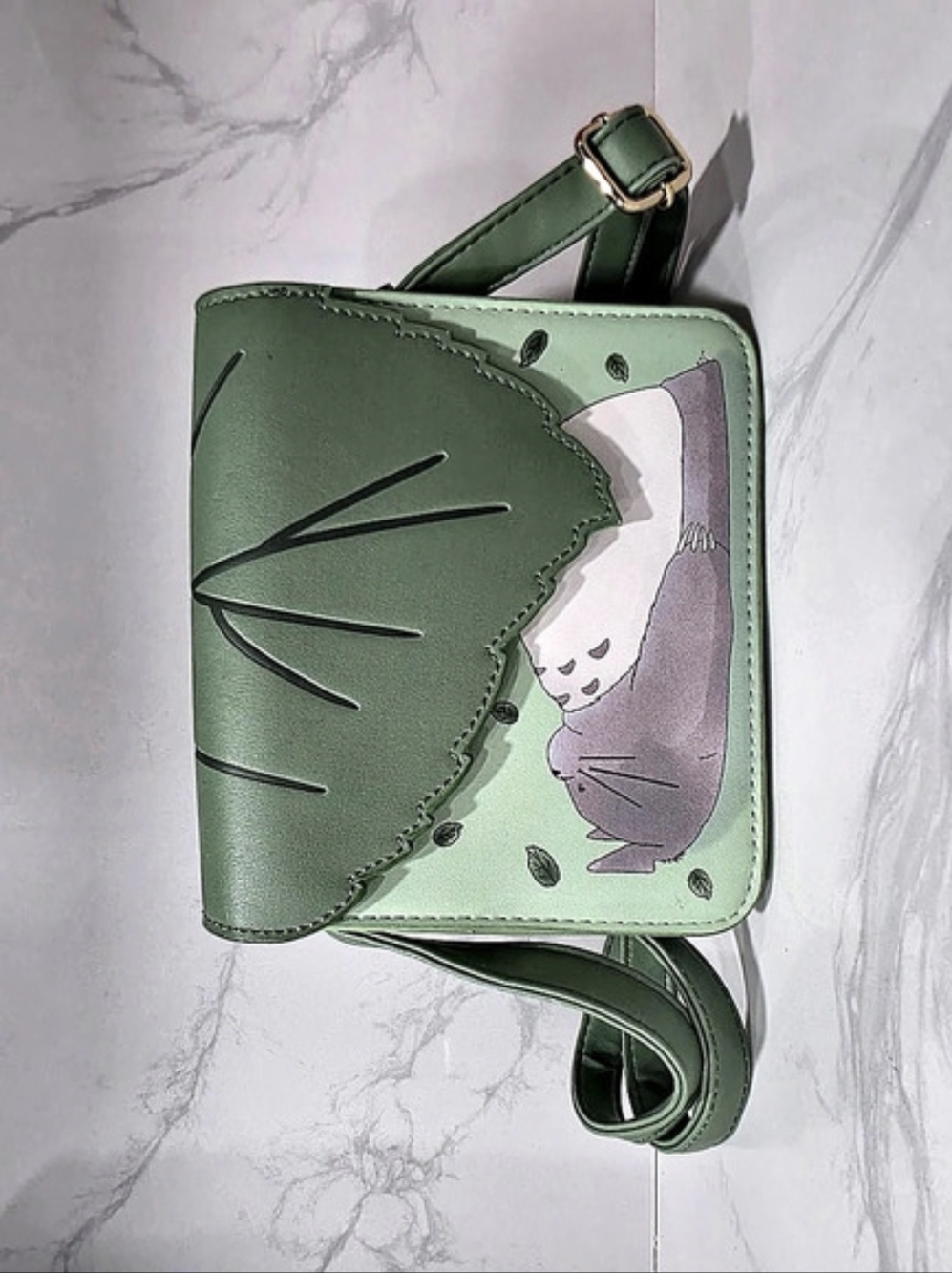My Neighbor Totoro Green Crossbody Bag Like New